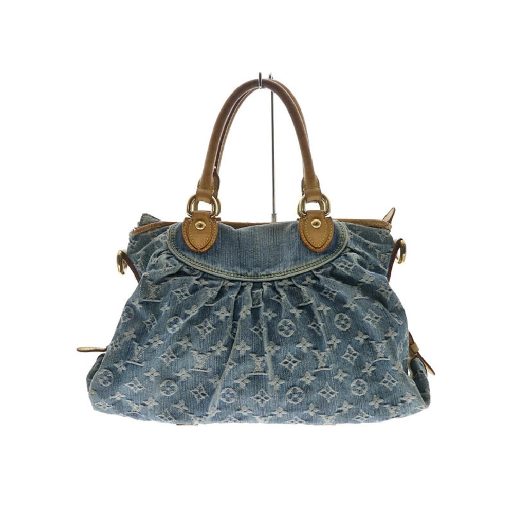Louis Vuitton Neo Cabby Shoulder Bag Handbag Blue Monogram Denim
